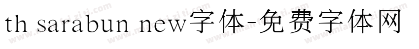 th sarabun new字体字体转换